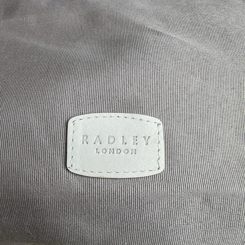 Radley London Grosvenor Leather Flap Shoulder Bag Croc Embossed Taupe NWOT - Picture 11 of 11